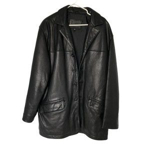 Brandini Mens Leather Coat Jacket